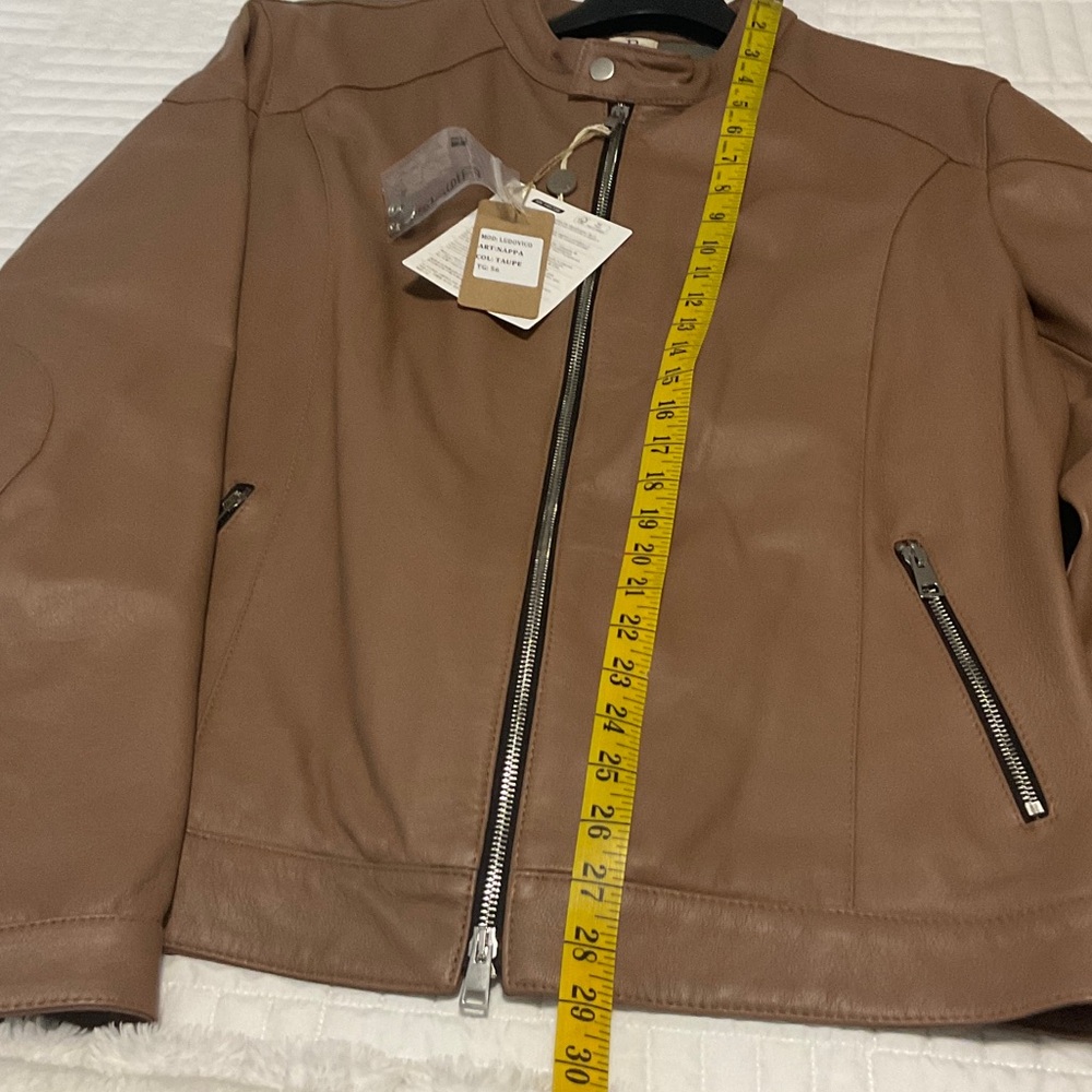 Dëlan Brown Leather Jacket (NWT)